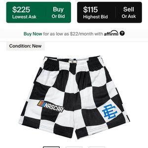 Eric Emmanuel mesh shorts